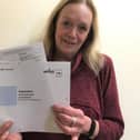 Jane Horsfield, Ribble Valley Borough Council’s electoral services officer with the new look poll card that is being sent out