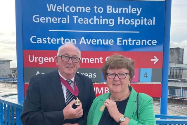 Former civic head of Burnley Coun. Anne Kelly and her husband John raised £22,000 during her year as Mayor in 2019