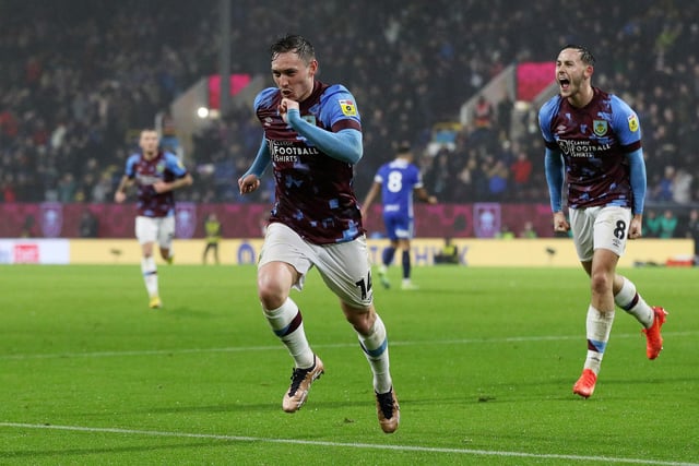 A goal, assist and a clean sheet. Arguably the Welshman's best all-round display for the Clarets for some time. His link-up play with Manuel Benson was a highlight of the evening at Turf Moor, his movement off the ball pulled holes in Birmingham's defence, he was effective on both the outside and inside channels, and his two-touch finish was of the highest quality. Almost added a second goal late on.
