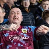 Burnley's supporters enjoying the pre-match atmosphere 

The EFL Sky Bet Championship - Luton Town v Burnley - Saturday 18th February 2023 - Kenilworth Road - Luton