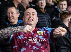 Burnley's supporters enjoying the pre-match atmosphere 

The EFL Sky Bet Championship - Luton Town v Burnley - Saturday 18th February 2023 - Kenilworth Road - Luton