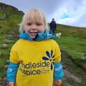 Lily Barlow has conquered the Yorkshire Three Peaks at the age of three