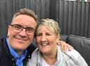 David Lord with his mum Norma who is recovering from a stroke. David tackled the Yorkshire Three Peaks to raise over £4,000 for the hospital where she was treated