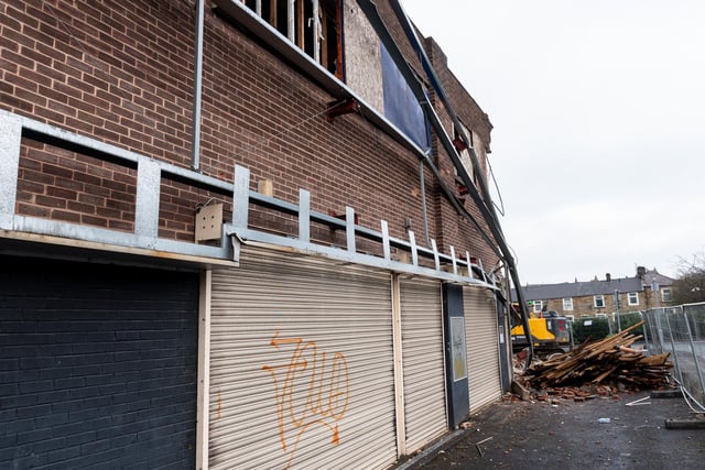 Demolition work has begun on Adlington House to make way for a new coffee shop drive-thru in Burnley.