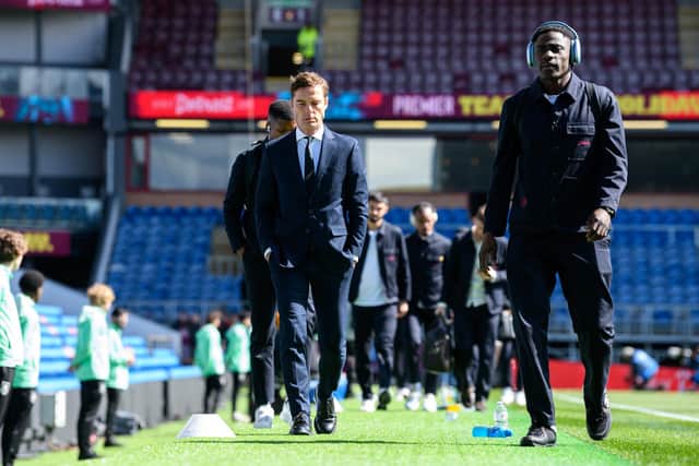 Scott Parker arrives at Turf Moor before Burnley v Brighton and Hove Albion. Photo: Kelvin Lister-Stuttard