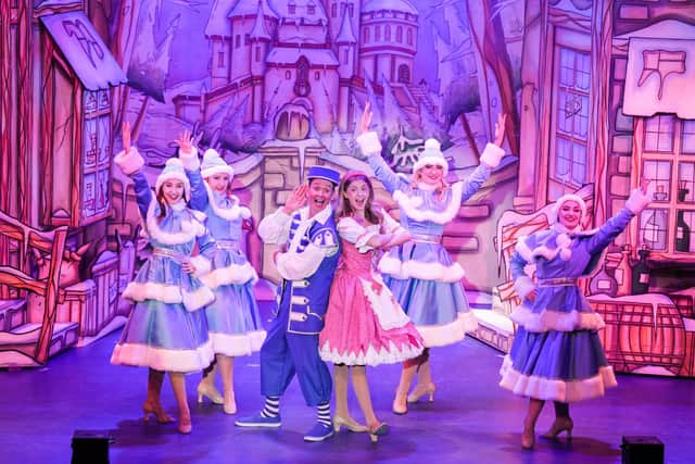 The cast of Cinderella at the Colne Muni