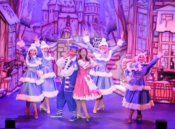 The cast of Cinderella at the Colne Muni