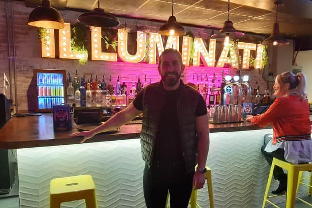 James Gibb, owner of Illuminati bar and restaurant in Burnley town centre