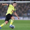 LIVERPOOL, ENGLAND - NOVEMBER 01: Josh Cullen of Burnley during the Carabao Cup Fourth Round match between Everton and Burnley at Goodison Park on November 01, 2023 in Liverpool, England. (Photo by Alex Livesey/Getty Images)