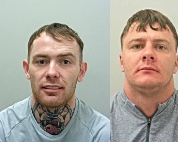 Police want to speak to these men as part of an investigation into the supply of Class A and B drugs in Burnley