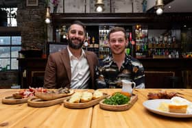 Frankie Musso and Brad Hensby-Musso, who own Mangia Pasta in Burnley. Photo: Kelvin Stuttard