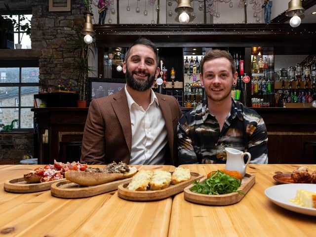 Frankie Musso and Brad Hensby-Musso, who own Mangia Pasta in Burnley. Photo: Kelvin Stuttard