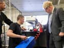 Prime Minister Boris Johnson visits Burnley College