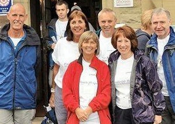 People enjoying Pendle Pub Walk in aid of Pendleside Hospice in 2011.