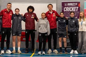 Premier League football stars from Burnley FC visited students at Nelson and Colne College