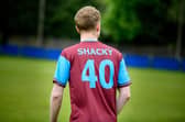 Shirt with Shacky 40 on the back from the Paul Shackleton Memorial Match at Padiam's Ruby Civil Arena. Photo: Kelvin Lister-Stuttard