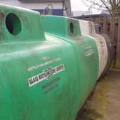 Stock image of a bottle bank.