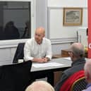 Labour candidate for new Pendle and Clitheroe constituency Jonathan Hinder meets the public
