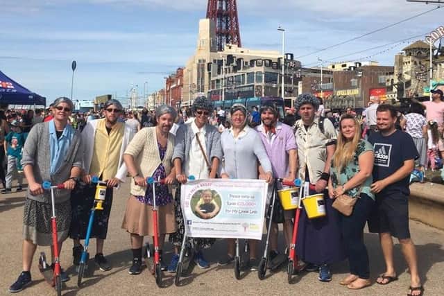 Scooter Grannies at Blackpool Tower