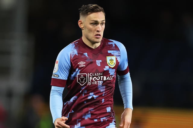 BURNLEY, ENGLAND - OCTOBER 05: Connor Roberts of Burnley on the ball during the Sky Bet Championship between Burnley and Stoke City at Turf Moor on October 05, 2022 in Burnley, England. (Photo by Clive Brunskill/Getty Images)