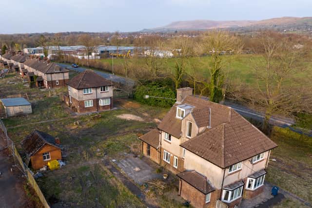 How the land at Mitton Grange, Mitton Road, currently looks