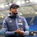 BRIGHTON, ENGLAND - DECEMBER 09: Vincent Kompany, Manager of Burnley, inspects the pitch prior to the Premier League match between Brighton & Hove Albion and Burnley FC at American Express Community Stadium on December 09, 2023 in Brighton, England. (Photo by Bryn Lennon/Getty Images)