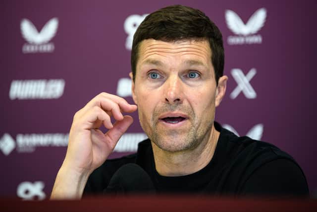 Mike Jackson speaks to the media following the 1-1 draw with Wolves. Photo: Kelvin Lister-Stuttard