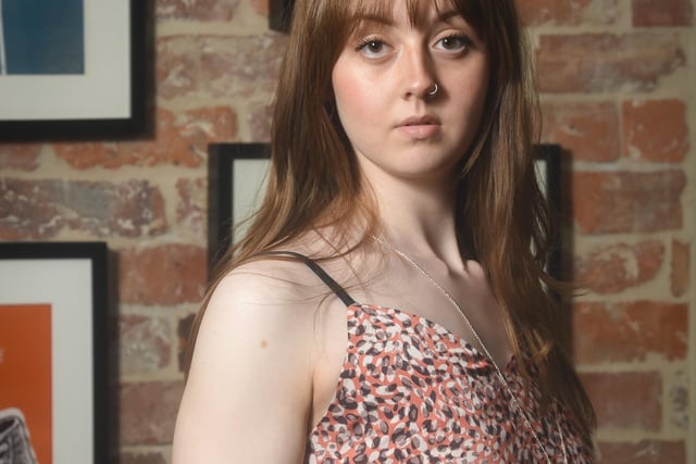Animal prints don't have to be bright to get in the wild festival spirit. We love this elegant daubed strappy dress in muted orange tones, available from Stringers. Modelled by Sophie Smith.