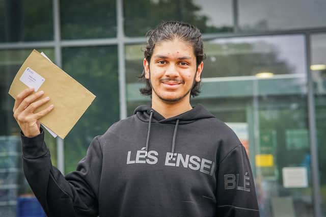 Hayde Khan at Blessed Trinity's GCSE results day. Credit: Andy Ford.