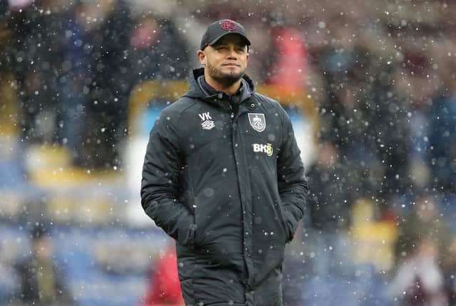 Burnley manager Vincent Kompany strides towards the dressing room at the final whistle

The EFL Sky Bet Championship - Burnley v Wigan Athletic - Saturday 11th March 2023 - Turf Moor - Burnley
