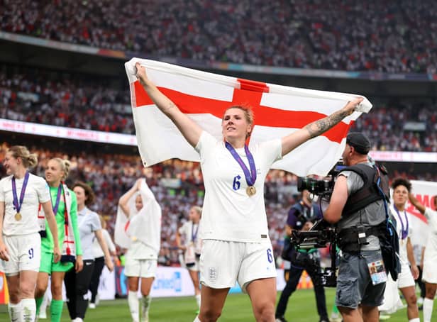 A shirt signed by England Lioness Millie Bright is to take pride of place at Whittlefield Primary School in Burnley after pupils won it in a national literacy competition