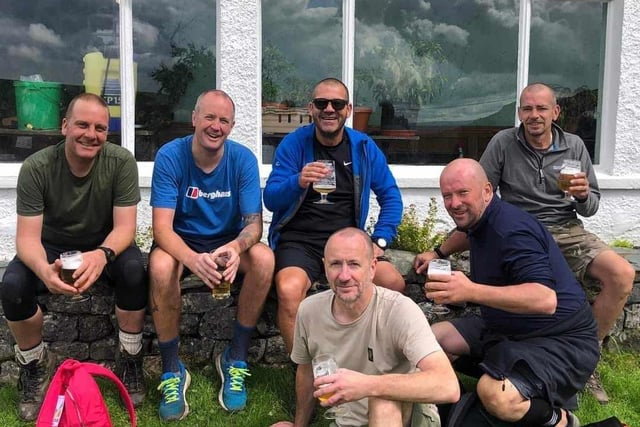 10 photos of Burnley people taking on the Yorkshire Three Peaks Challenge to support those bereaved by suicide.