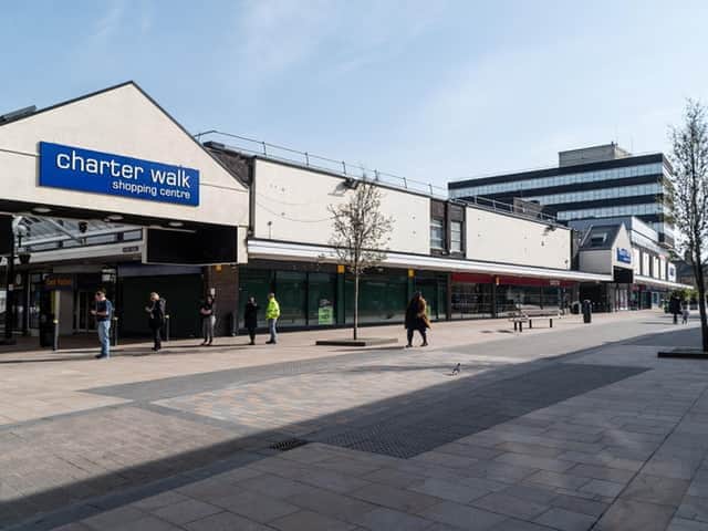 The much anticipated 'sensory and garden walkway' at Burnley's Charter Walk shopping centre will be unveiled at the end of the month