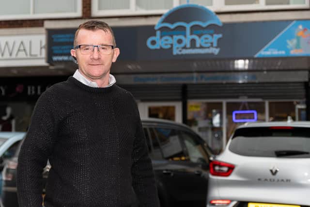 James Anderson, founder of Depher CIC in Burnley, which helps struggling people to pay for food and energy. Photo: Kelvin Stuttard