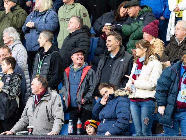 Burnley fans inside Turf Moor during the 1-0 victory over Swansea City. Photo: Kelvin Lister-Stuttard