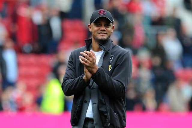Kompany led the Clarets to the Championship title last season