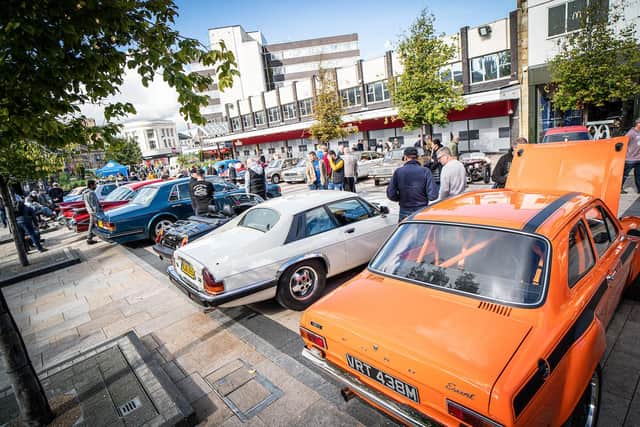 Burnley town centre (Classic Car Show). Photo: Andy Ford