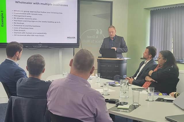 Holker IT hosted a session on cyber security as part of Burnley Business Week