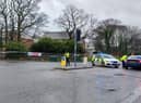 Police closed part of Accrington Road at its junction with Rossendale Road in Burnley following the collision