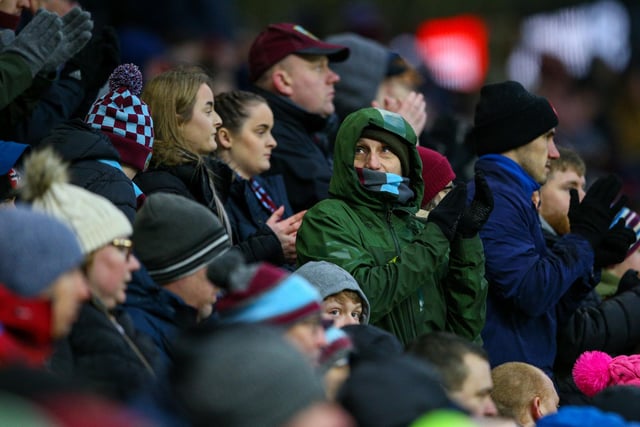 Burnley fans watch from the stands inside Turf Moor

The EFL Sky Bet Championship - Burnley v Coventry City - Saturday 14th January 2023 - Turf Moor - Burnley
