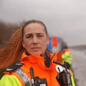 On Road Team Manager Sue Walsh, who can be seen in a number of episodes, said: “The programme is a chance for the public to see how dynamic our role is, the incidents we face decisions we make, and we are genuinely there to assist and keep the traffic moving.” Credit: Channel 5/Fearless Television
