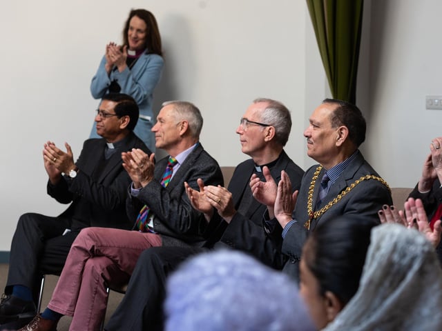 Guests at the unveiling of the new Bishop of Burnley. Photo: Kelvin Lister-Stuttard