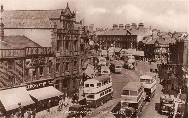 An image of what became Burnley Bus Centre after the trams finished, in 1935