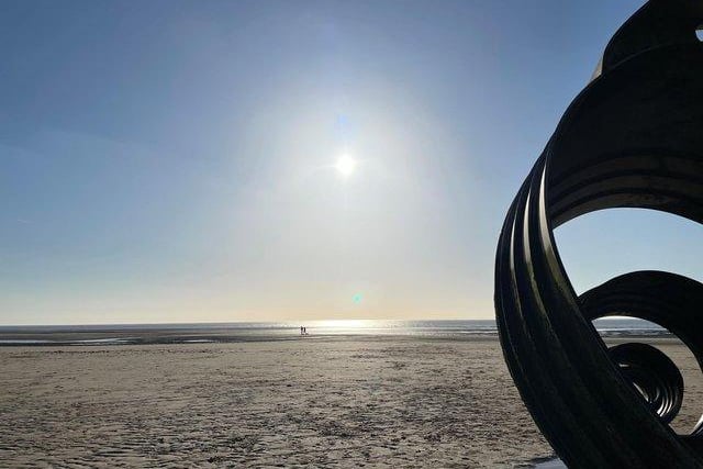 Mary’s Shell on Cleveleys beach is a piece of public art. Find it on the sands near the seafront cafe, opposite Jubilee Gardens