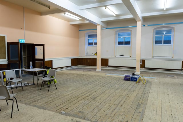 Downstairs room under construction in the new Church on the Street building. Photo: Kelvin Stuttard
