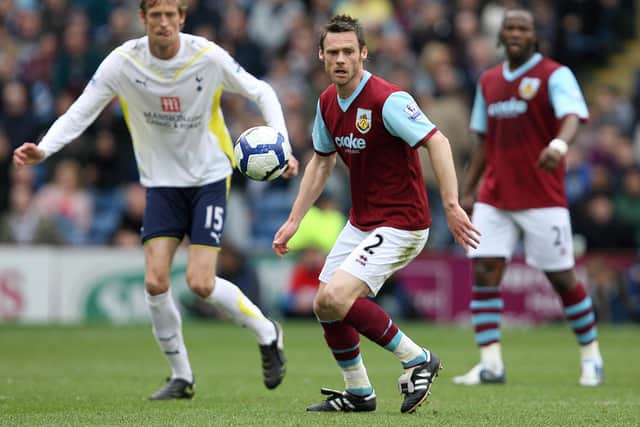 BURNLEY, ENGLAND - MAY 09:   Graham Alexander of Burnley in action during the Barclays Premier League match between Burnley and Tottenham Hotspur at Turf Moor on May 09, 2010 in Burnley, England.  (Photo by Jan Kruger/Getty Images)