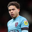 STOKE ON TRENT, ENGLAND - DECEMBER 30: Manuel Benson of Burnley looks on during the Sky Bet Championship match between Stoke City and Burnley at Bet365 Stadium on December 30, 2022 in Stoke on Trent, England. (Photo by Charlotte Tattersall/Getty Images)