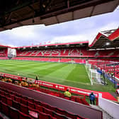 NOTTINGHAM, ENGLAND - MARCH 02: (THE SUN OUT, THE SUN ON SUNDAY OUT) General view before the Premier League match between Nottingham Forest and Liverpool FC at City Ground on March 02, 2024 in Nottingham, England. (Photo by Andrew Powell/Liverpool FC via Getty Images)
