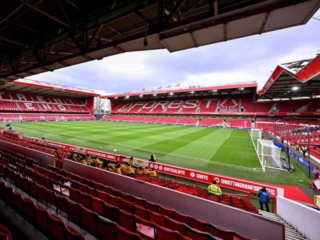 NOTTINGHAM, ENGLAND - MARCH 02: (THE SUN OUT, THE SUN ON SUNDAY OUT) General view before the Premier League match between Nottingham Forest and Liverpool FC at City Ground on March 02, 2024 in Nottingham, England. (Photo by Andrew Powell/Liverpool FC via Getty Images)