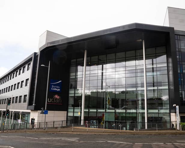 Exterior of Burnley College Sixth Form in Burnley